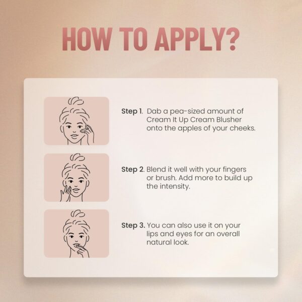 Swiss Beauty Cream It Up Blusher | Highly Pigmented | Long-lasting | Buildable & Blendable | All - Image 7