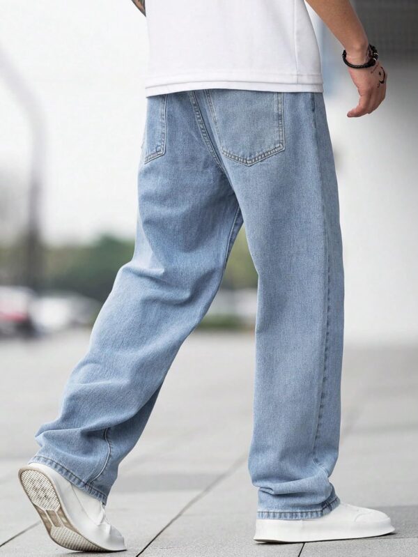KOTTY Men's Solid Regular Fit Mid Distressed Fashionable Trendy Denim Jeans(Blue,30) - Image 6