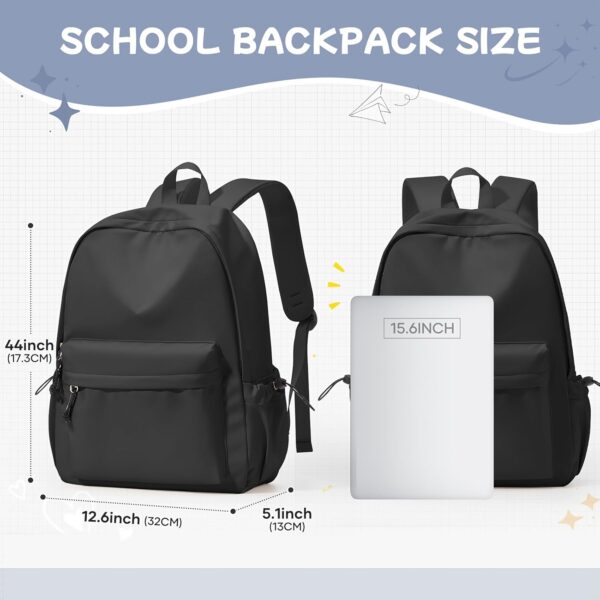Glowic Laptop Backpack, 2 compartments, bottle holder, organizer, school bag for boys and girls, - Image 7