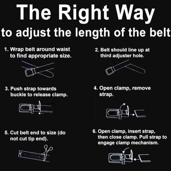 ZORO Men's Vegan Leather Belt for Men, Formal/Casual,Autolock,Black | Fit on up to 38 Inches Waist - Image 4