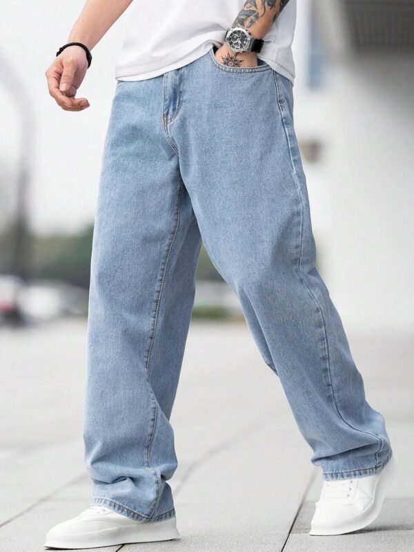 KOTTY Men's Solid Regular Fit Mid Distressed Fashionable Trendy Denim Jeans(Blue,30) - Image 7