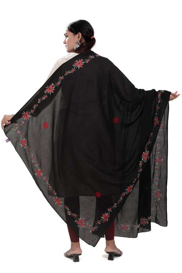 Cotton Embroidered Dupatta, Embroidery dupatta - Image 4