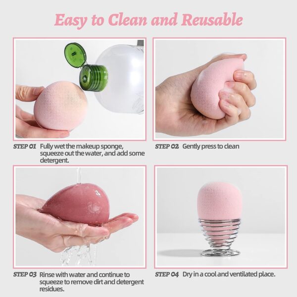 SUAKE 7in1 Professional Beauty Blender Set for Face Makeup | Makeup Sponges Set is suitable with - Image 6