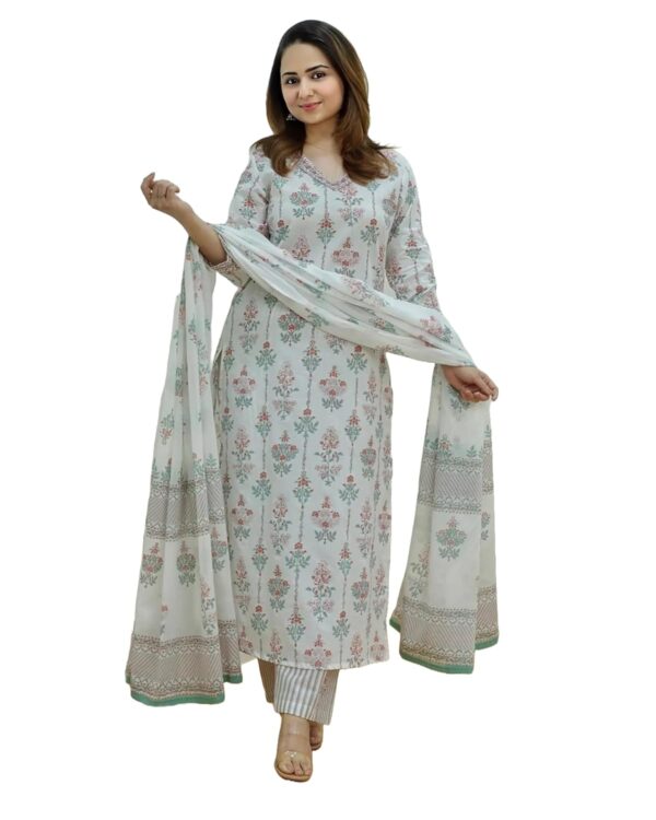 KLOSIA Women's Viscose Kurta Set with Dapatta - Image 2