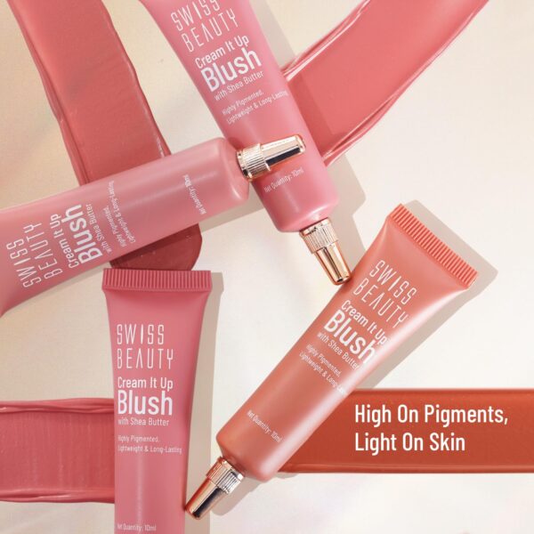 Swiss Beauty Cream It Up Blusher | Highly Pigmented | Long-lasting | Buildable & Blendable | All - Image 4