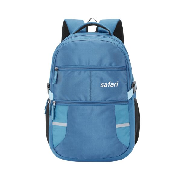 Safari Omega Spacious/Large 5 Compartment Laptop Backpack With Raincover, College Bag, Travel Bag - Image 2