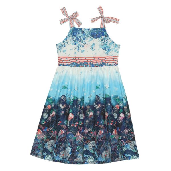 BIBA Girls Fit and Flare Knee-Length Dress - Image 2
