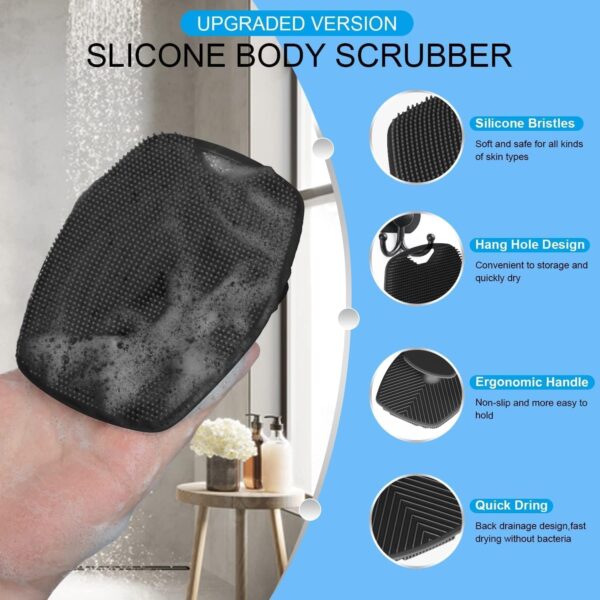 VALKYRIE Silicone Body Scrubber Bath Brush,Scrubber for Nourishing Cleaning & Exfoliating Your Skin - Image 9