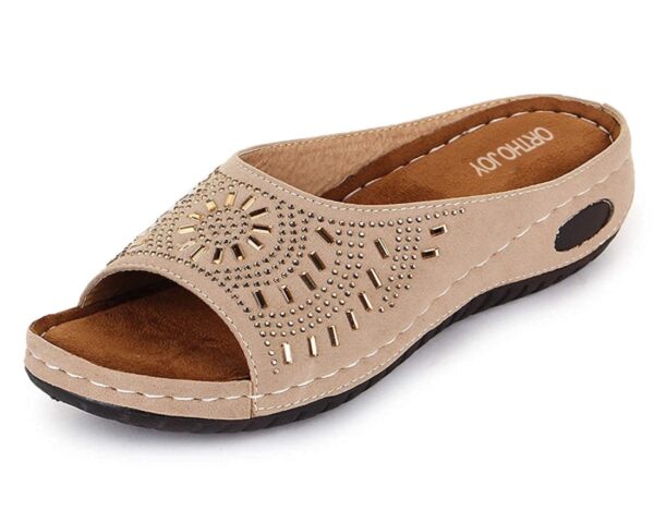 ORTHO JOY Extra-Soft Comfortable Fancy Slippers Flip Flop for women - Image 2