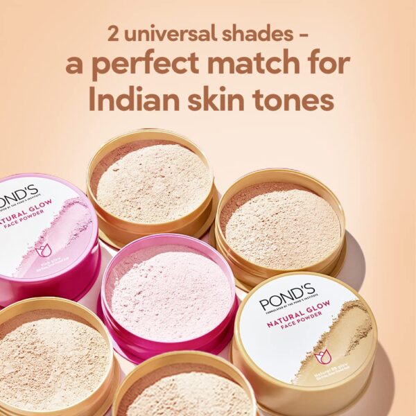 POND's Natural Glow Face Matte Powder For Normal Skin, Bb Glow - 30G, Pink - Image 10