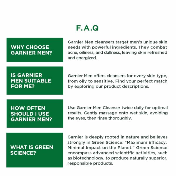 Garnier Men, Face Wash, Brightening & Anti-Pollution, TurboBright Double Action, 100 g - Image 8
