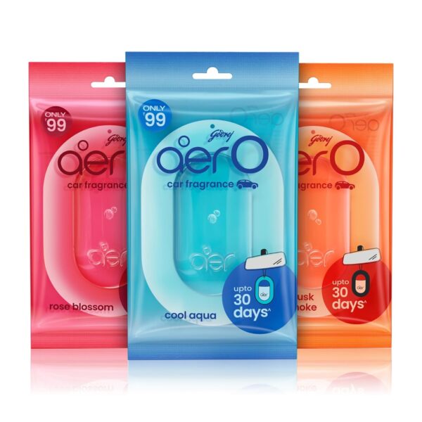 Godrej aer O – Hanging Car Air Freshener – Assorted Pack of 3 (22.5g) | Gel Lasts up to 30 days | - Image 3