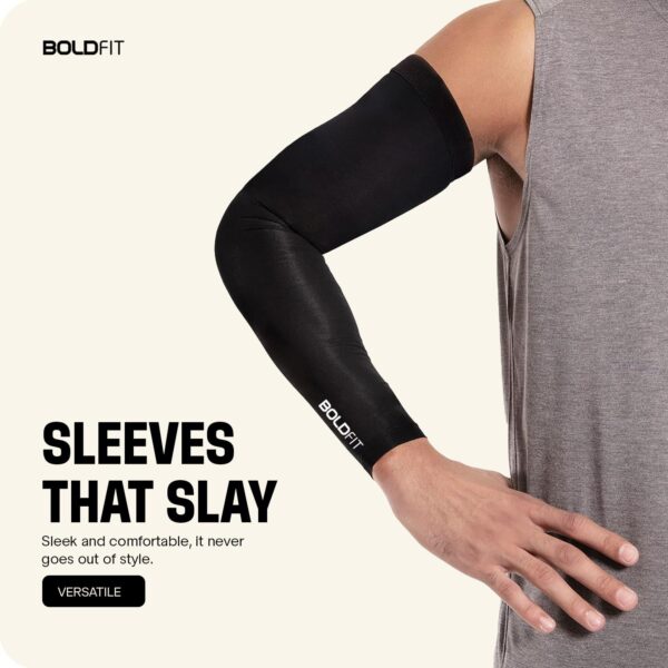 Boldfit Arm Sleeves for Men & Women UV & Sun Protection Hand Cover Sleeves for Boys & Girls for - Image 4