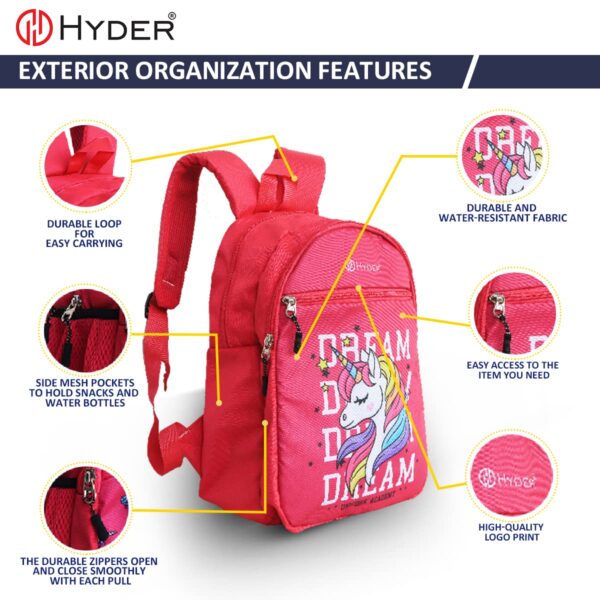 HYDER Kids 20L Cartoon Printed Best Stylish Lightweight Spacious Waterproof - Image 4
