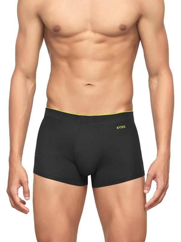 XYXX Men's Uno Micromodal Regular Fit Solid Antimicrobial Trunks with No Marks Waistband (Pack of 2) - Image 5