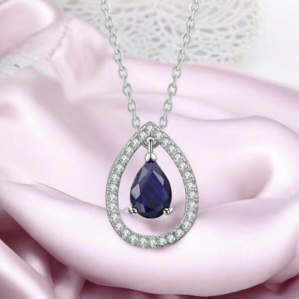 Nilu's Collection Contemporary Cubic Zirconia Pendant with Chain, Neck pieces for Women, Jewellery - Image 10