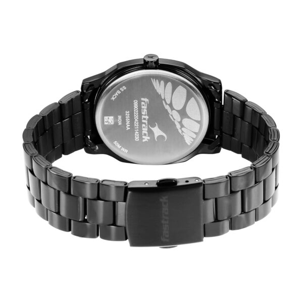 Fastrack Stunners Quartz Analog Black Dial Stainless Steel Strap Watch for Guys - NT3255NM02 - Image 5