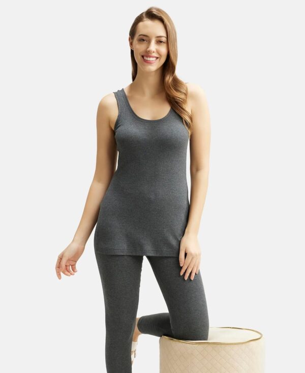 Jockey 2500 Women's Super Combed Cotton Rich Slim Fit Thermal Tank Top with Stay Warm Technology - Image 7