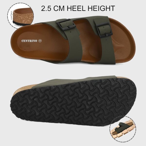 Centrino Men's Cushion Stylish Slippers|Leather slippers/chappal|birkenstock men footwear|Men's - Image 7