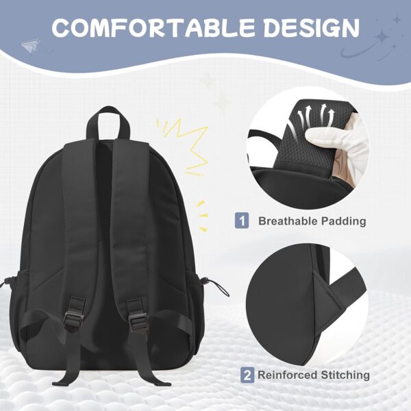 Glowic Laptop Backpack, 2 compartments, bottle holder, organizer, school bag for boys and girls, - Image 8
