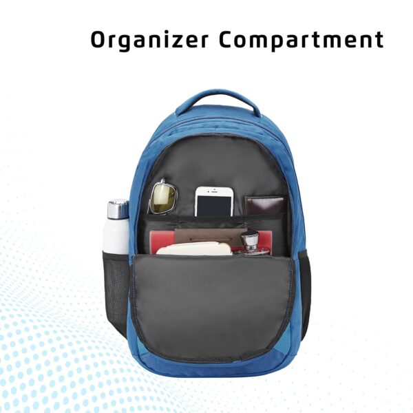 Safari Omega Spacious/Large 5 Compartment Laptop Backpack With Raincover, College Bag, Travel Bag - Image 7