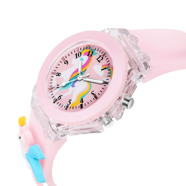 Matrix Kids Edition 3D Cartoon Analog Watch with Lights | 3D Cartoon Character On Strap | for Kids - Image 4