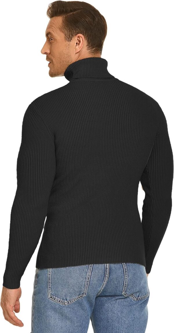 DENIMHOLIC Men's Cotton Turtle Neck Sweater - Image 8