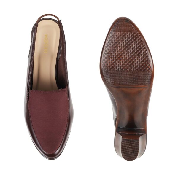 Mochi Women Synthetic Leather Block Heel Shoes - Image 8