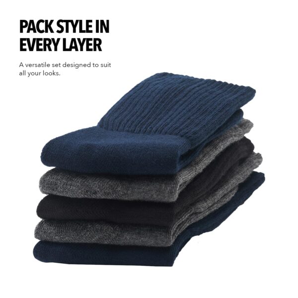 Boldfit Socks For Men Winter Socks For Women Calf Length Winter Socks For Men Woolen Winter Socks - Image 7