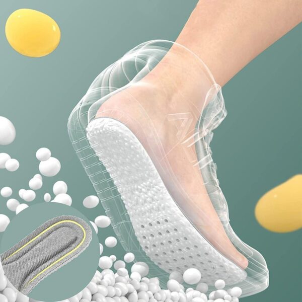 RENESMEE Memory Foam Shoe Insoles, Elastic Shock Absorbing Height Increasing Sports Shoe Insoles For - Image 6