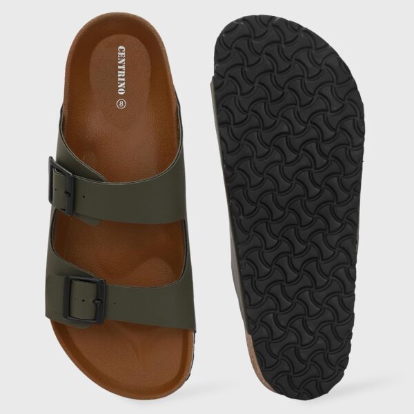 Centrino Men's Cushion Stylish Slippers|Leather slippers/chappal|birkenstock men footwear|Men's - Image 10