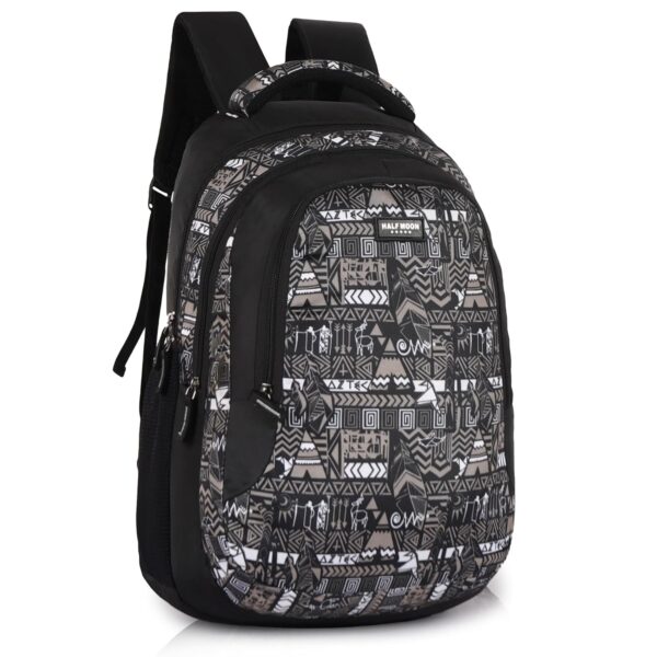 Half Moon Wild Class 5-12 School Bag for Boys Girls | Laptop Bagpack Backpack for Men Women | 3 Zips - Image 2