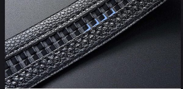 ZORO Men's Vegan Leather Belt for Men, Formal/Casual,Autolock,Black | Fit on up to 38 Inches Waist - Image 6