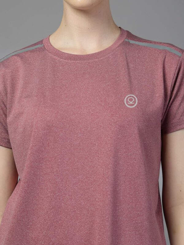 CHKOKKO Women's Polyester Regular Fit Round Neck Gym Sports T-Shirts - Image 7
