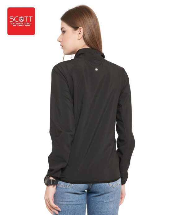 Scott International Women's Polyester Solid Wind Cheater Standard Length Jacket - Image 3