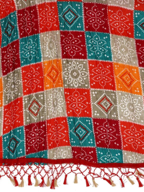 Weavers Villa Women's Cotton Printed Dupatta Chunni (Multi), 2.25 Mtrs - Image 7