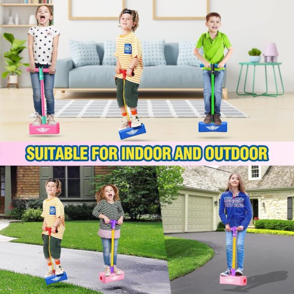 CRIYALE Kids Pogo Jumper Fun and Safe Pogo Stick for Toddlers, Durable Foam Bungee Jumping Stick - Image 7