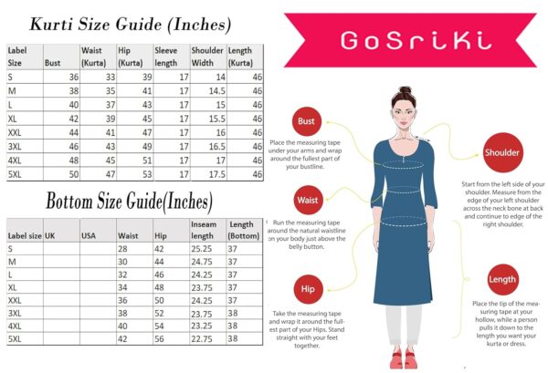 GoSriKi Women's Rayon Viscose Straight Bandhej Printed Kurta with Pant & Dupatta - Image 7