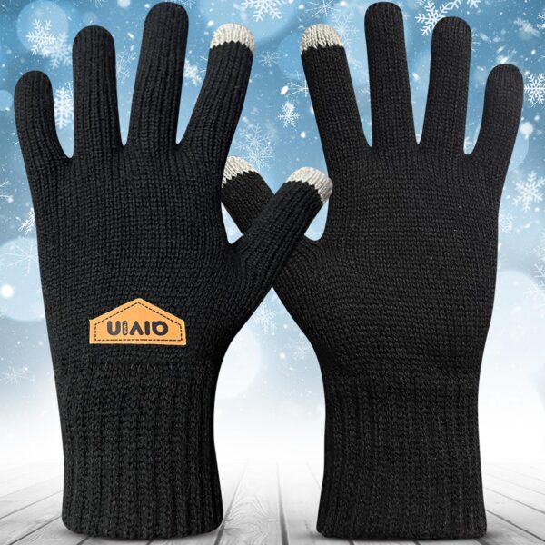 AIVIN Swift Winter Touchscreen Gloves Unisex Warm Stretch Knitted Wool Mittens with Touch Screen - Image 8
