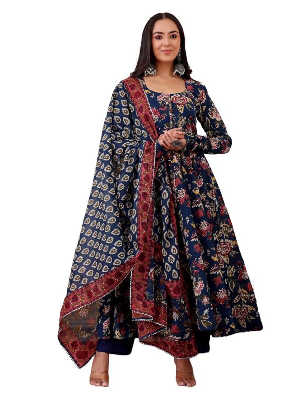 KLOSIA Women's Viscose Kurta and Pant with Dupatta Set - Image 2