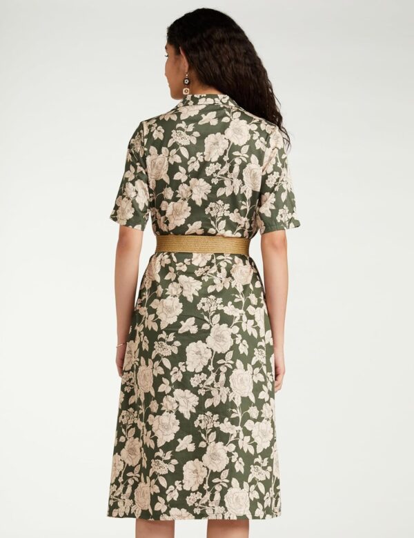 BIBA Women Cotton Straight Printed Dress - Image 3