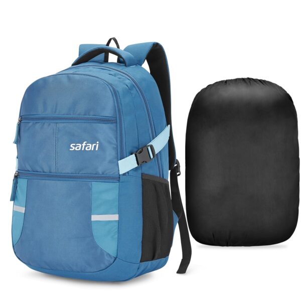 Safari Omega Spacious/Large 5 Compartment Laptop Backpack With Raincover, College Bag, Travel Bag - Image 4