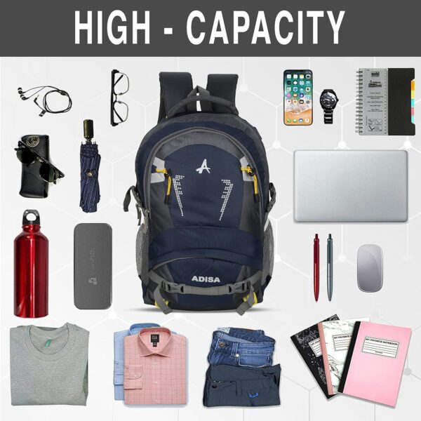 ADISA 15.6 inch laptop backpack office bag college travel back pack 32 Ltrs - Image 4