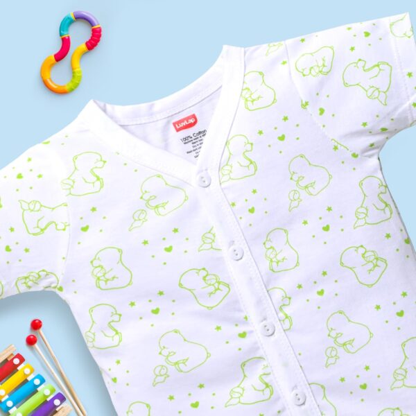 LuvLap Boys & Girls Jhabla And Shorts Set, For Baby, Infants & Toddlers, 100% Cotton, Baby Boy/Girl - Image 10