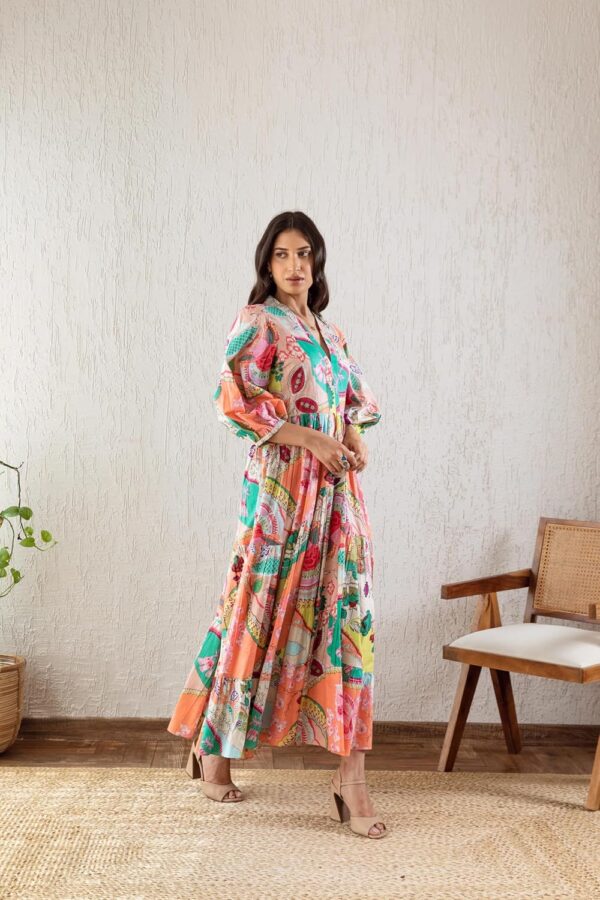 GRECIILOOKS Women Midi-Maxi Dresses | Short-Long Dress | Floral Print | Every Occation Dress for - Image 4