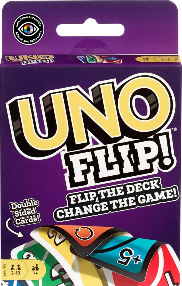 UNO Kid Mattel Games Uno Flip Side Card Game, Multi Color - Image 2