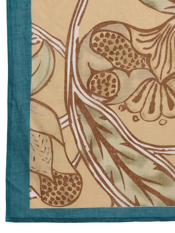 RAJMANDIRFABRICS Women's Cotton Hand Block Printed with Thread Work Straight Kurta Pant with Dupatta - Image 8