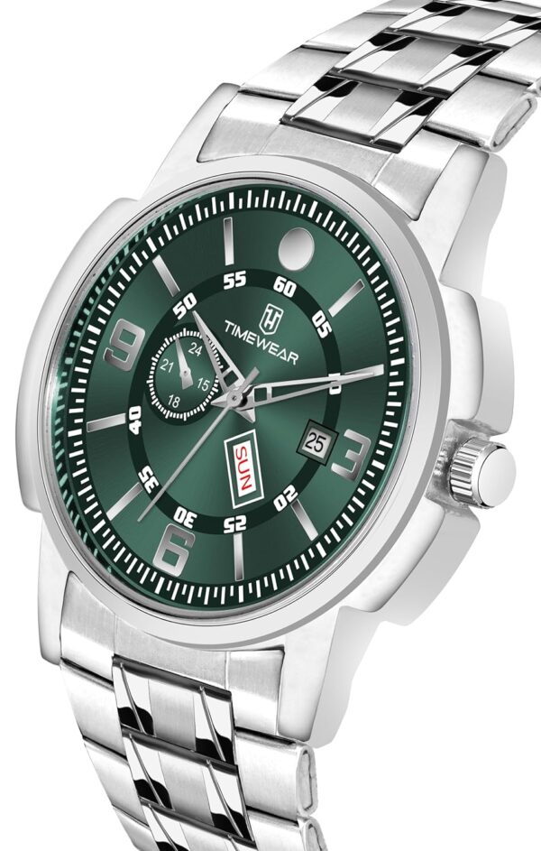 TIMEWEAR Analog, Day Date Functioning, Stainless Steel Chain Watch for Men - Image 7