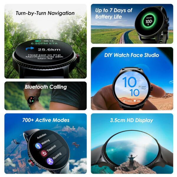 boAt Lunar Discovery w/ 1.39" (3.5 cm) HD Display, Turn-by-Turn Navigation, DIY Watch Face Studio, - Image 3