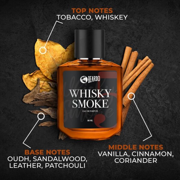Beardo Whisky Smoke Perfume for Men, 50ml | Spicy, Woody - Oudh Scent Eau De Parfum | Long Lasting - Image 4